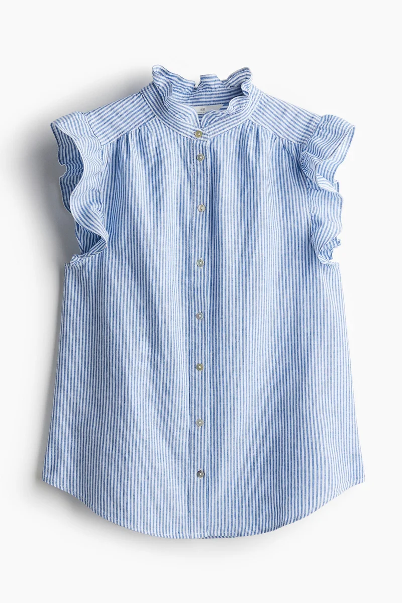 H&M Linen-Blend Blouse