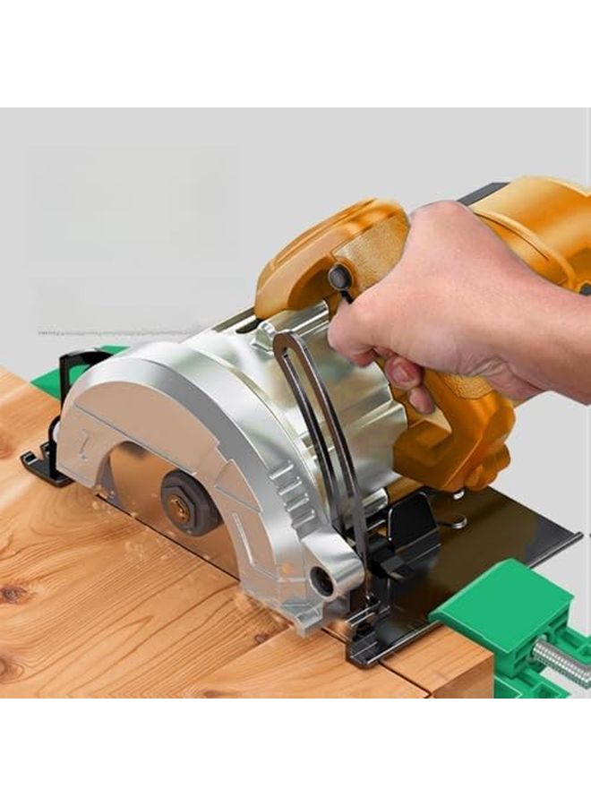 Adjustable Circular Saw Guide Rail 2pcs Lightweight ABS Base For 4 Inch Cutting Machines - Image 5