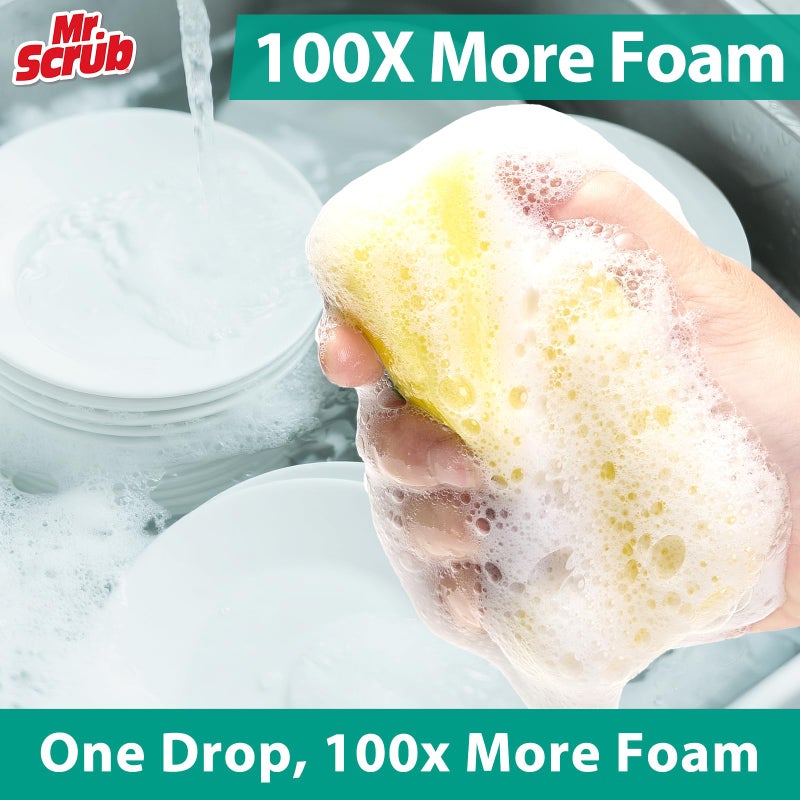 Mr. Scrub Sponges Kitchen Scrub Dish Sponge Scouring Pad, 12 Pack Cleaning Brush Scrubber Supplies for Soap, Dishwashing Dinnerware Sets Pan Pot Towels Cloth Rags Holder Glass Dishwasher Sink Bathroom - Image 2