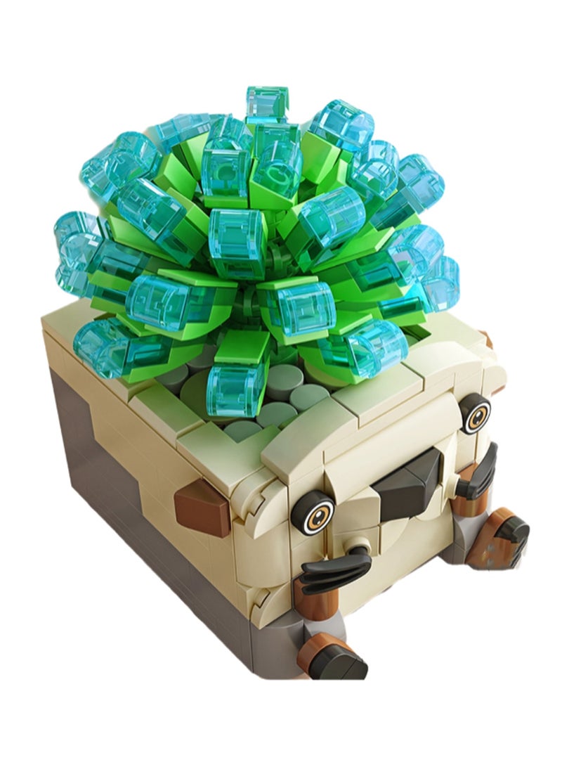 Loquat 301pcs Otter Flower Pot Potted Model Set Assembling Building Blocks Creative Diy Plant Assembly Toys Children Adult Home Furnishings - Image 1