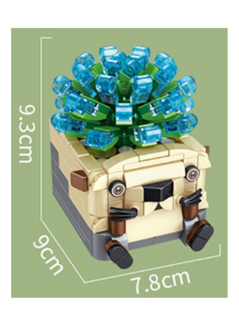 Loquat 301pcs Otter Flower Pot Potted Model Set Assembling Building Blocks Creative Diy Plant Assembly Toys Children Adult Home Furnishings - Image 2