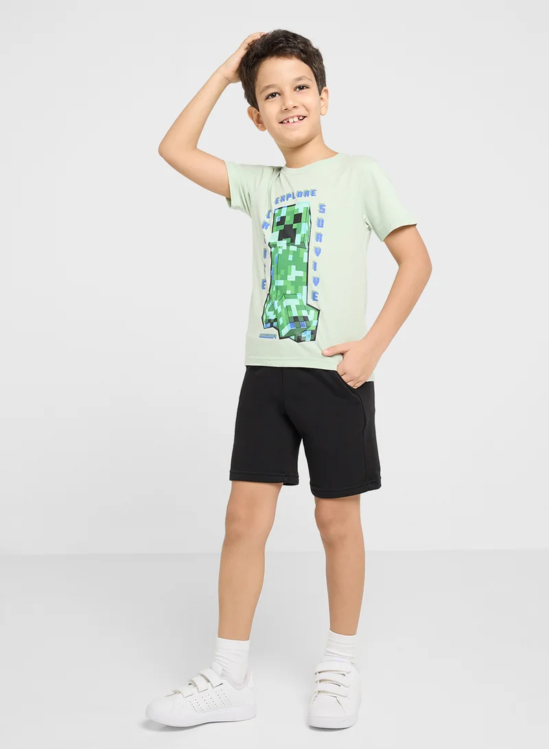 MINECRAFT MINECRAFT Boys Printed T-shirt