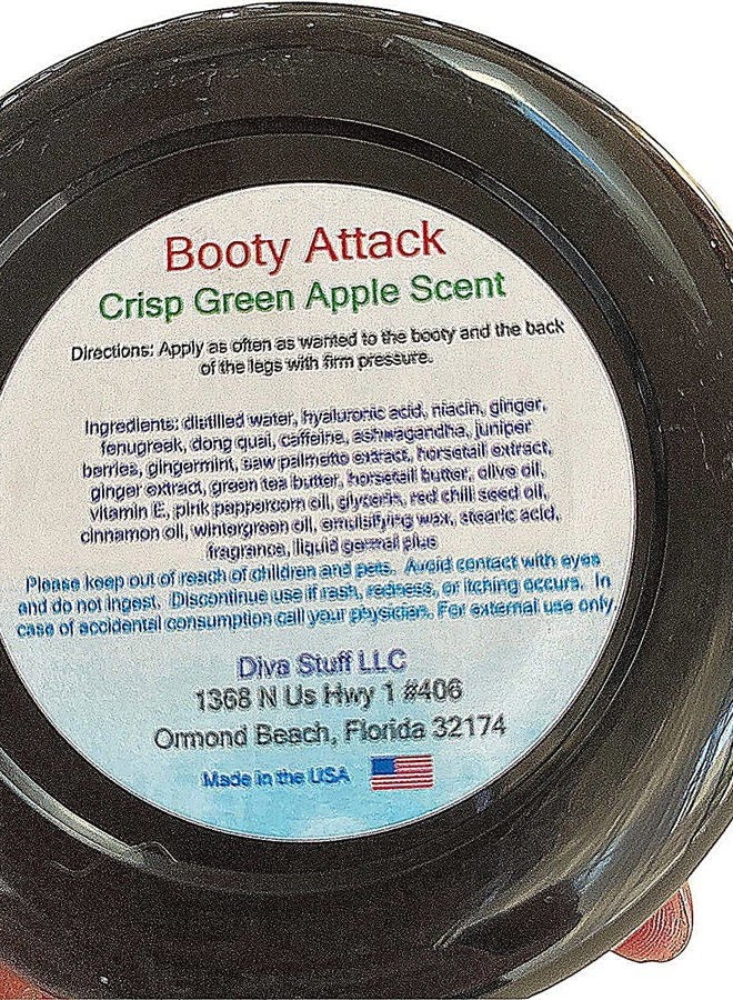 Diva Stuff Booty Attack, Plumping, Lifting and Smoothing Cream With Hyaluronic Acid and Pink Peppercorn Oil, 4 oz - Image 3