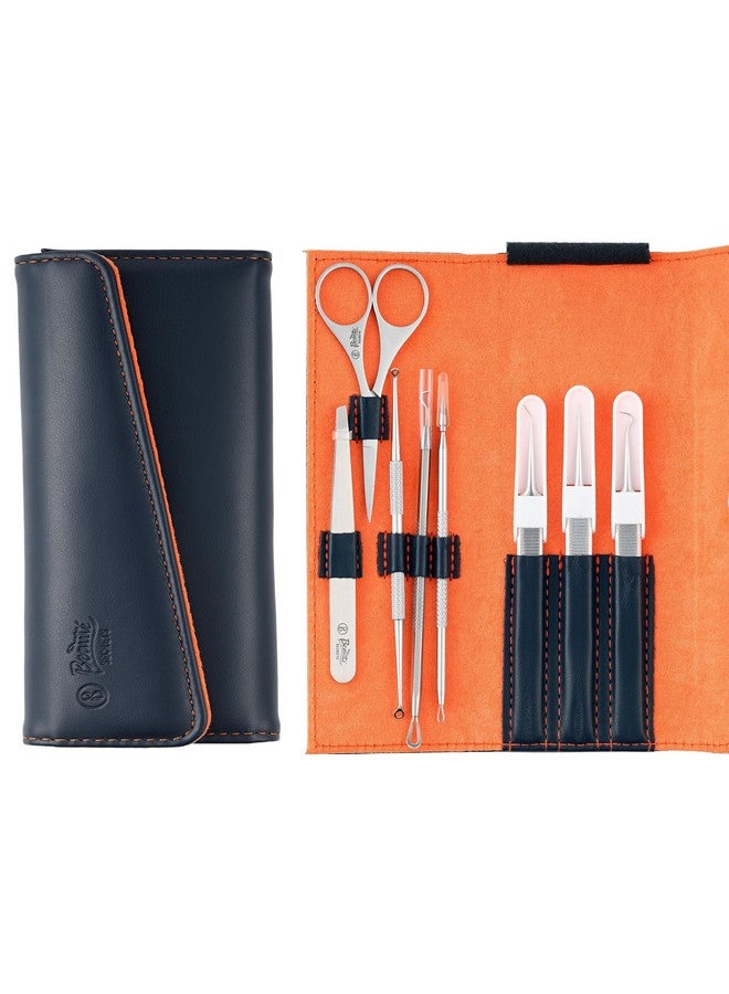 Beaute Secrets Beauté Secrets Blackhead Remover Tool Set of 8, Pimple Comedown Extractor, Whitehead Popping Treatment for Blemish, Zit Removing on Nose Face Skin, Non-Magnetic Straight & Curved Tip Tweezers for Mobile/Gadget/Laptop & Jewelry Repair - Image 3