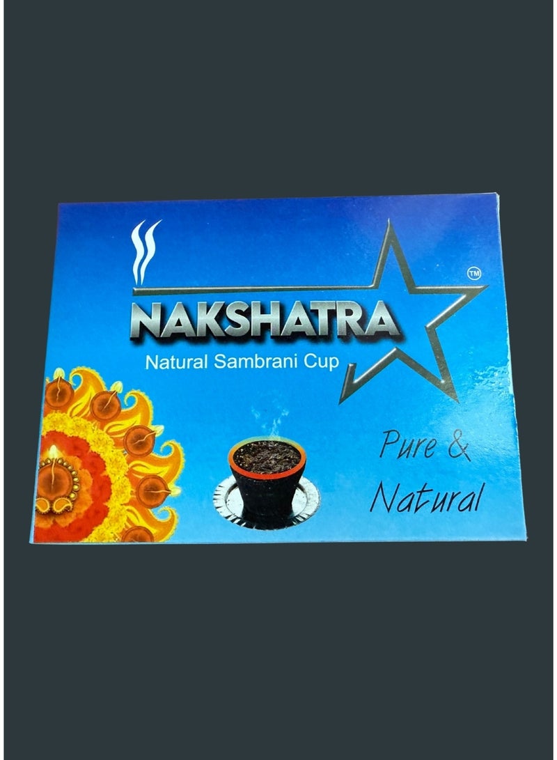 NAKSHATRA-Natural Sambrani Cup-12 Pcs (Pue &Natural) Dhoop Cups for Havan, Puja and Home Fragrance - Image 1
