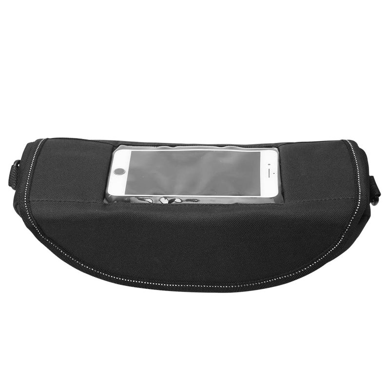 Generic H RUO Waterproof Handlebar Storage Bag Motorcycle Bike Handle Bar Bag with Phone Pouch Compatible with bmw F750GS F850GS R1200GS Triumph Honda Yamaha Suzuki  - Image 2
