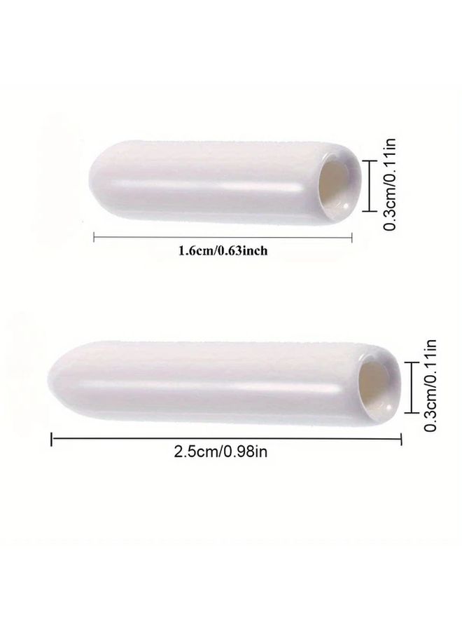 100pcs Dishwasher Prong Rack White 063in Long Tip Caps Durable Plastic Wire Protector Covers - Image 3