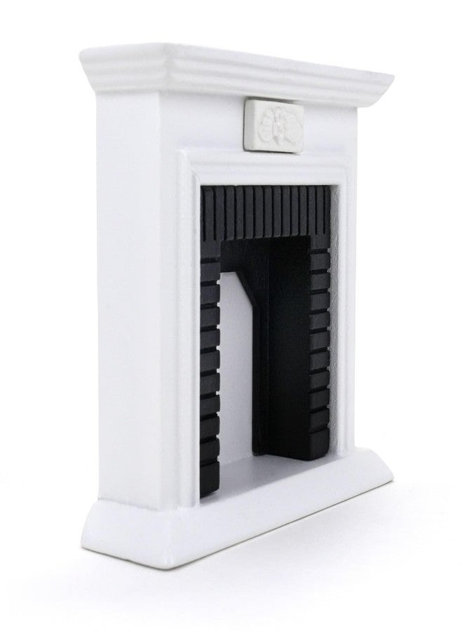 CHAMBERY 1:12 Scale Miniature Wooden Fireplace Dollhouse Furniture Accessories - Image 2