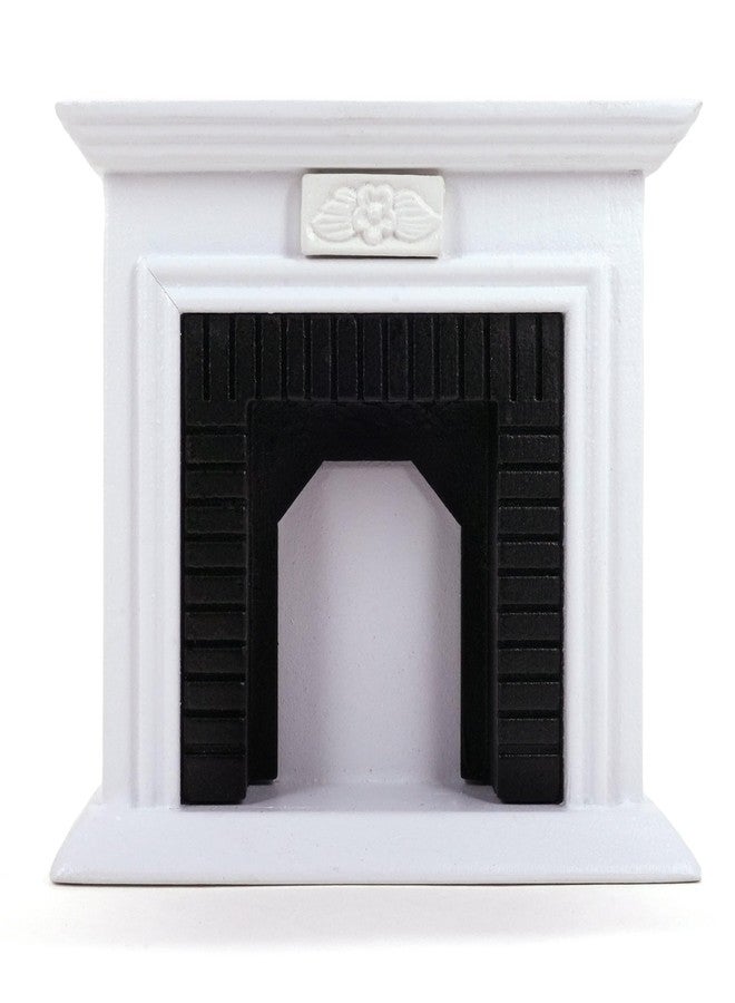 CHAMBERY 1:12 Scale Miniature Wooden Fireplace Dollhouse Furniture Accessories - Image 1