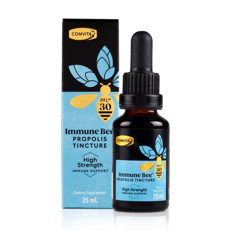 Comvita Extra Strength Bee Propolis Extract Natural Immune Support Drops for Oral Health Propolis Liquid Helps Soothe Throat Alcohol Free PFL 30 08 fl oz Glass Bottle