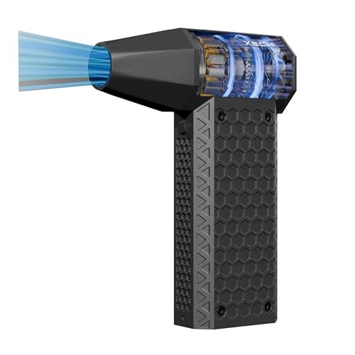 XECH Mini Handheld High Speed Air Duster 140000 RPM, Rechargeable Type-C, for Cleaning Computers, Cars, Backyard and Home Appliances, Cordless & Compact, Adjustable Speed (X-Jet) - Image 1