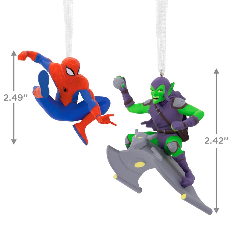Hallmark Marvel Spider-Man and Green Goblin Christmas Ornaments  Set of 2 - Image 4