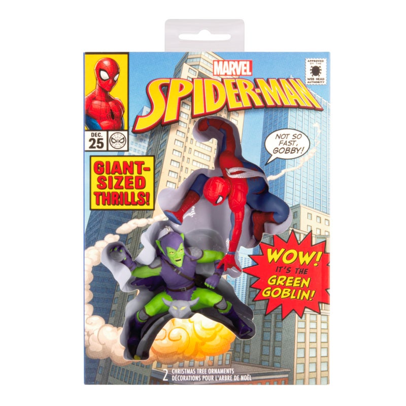 Hallmark Marvel Spider-Man and Green Goblin Christmas Ornaments  Set of 2 - Image 3