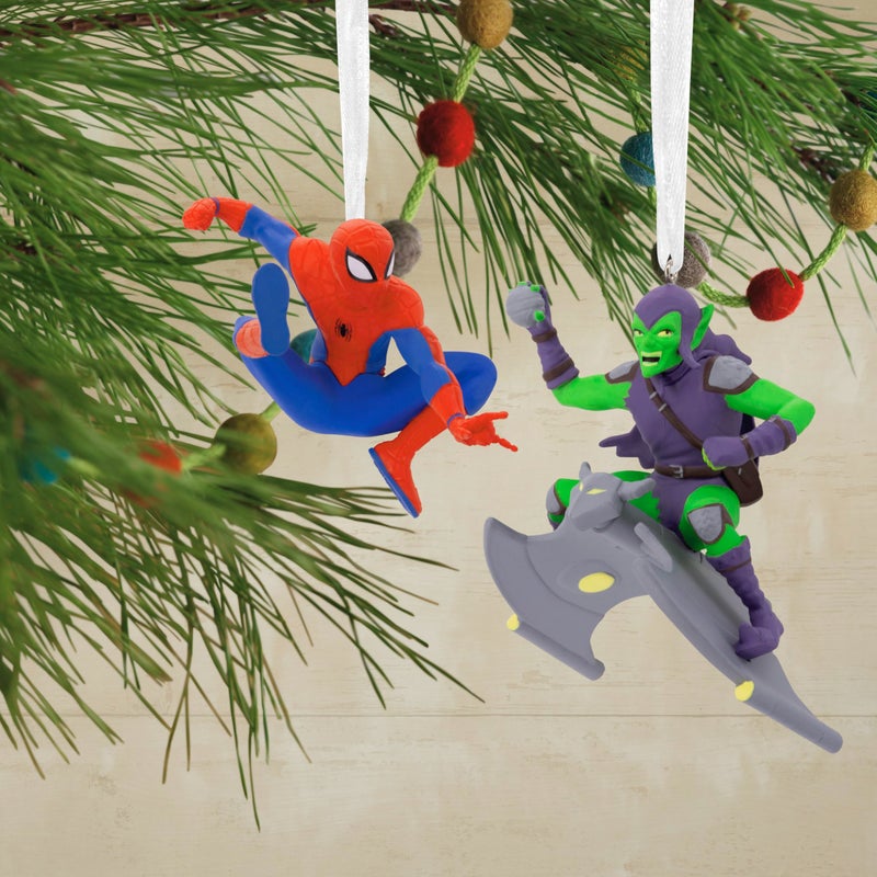 Hallmark Marvel Spider-Man and Green Goblin Christmas Ornaments  Set of 2 - Image 5