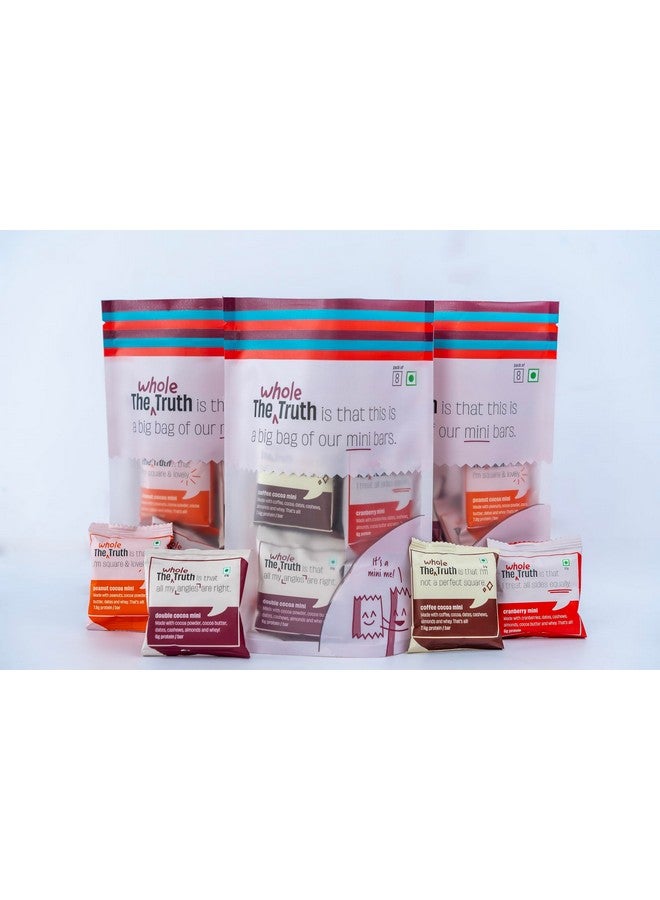 The Whole Truth Protein Bar Minis | Super Saver Pack | All Flavours | Pack Of 24 Minis | No Added Sugar | Healthy Snack | No Preservatives | No Gluten | All Natural Ingredients - Image 1