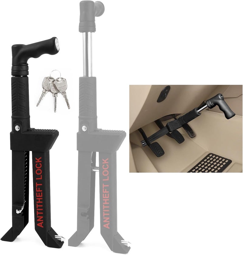 OPSOOPI Brake Pedal Lock - Heavy Duty Anti-Theft Device for Cars, SUVs, and Vans (5-15mm Brake Pedal Width) - Image 1