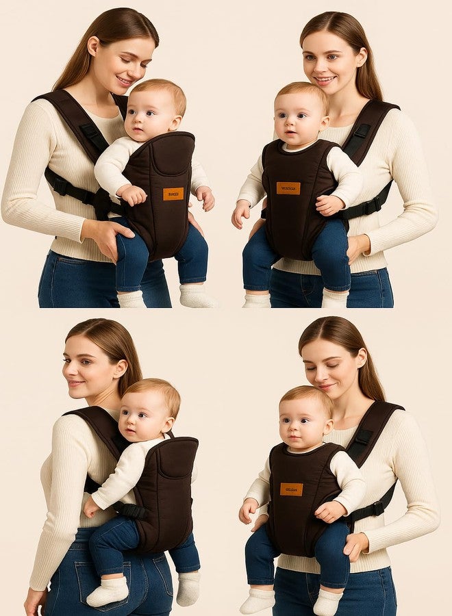 Laee cute Hip Seat Baby Carrier with 4 Carry Positions, Baby Carrier with Hip seat for 6 to 24 Months Baby, Adjustable New-Born to Toddler Carrier, Max Weight Up to 15 Kgs (Black) (Full Black) - Image 3