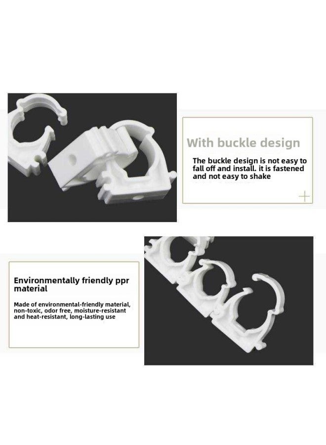 Ppr Pipe Fittings DN20 Water Pipe Clamp Plastic U-shaped Card 1 Inch/4 Minutes/6 Water Pipe Clamp Buckle-Specifications And Models:Peacock Blue Ribbon Leg Flat Card 32mm  - Image 4