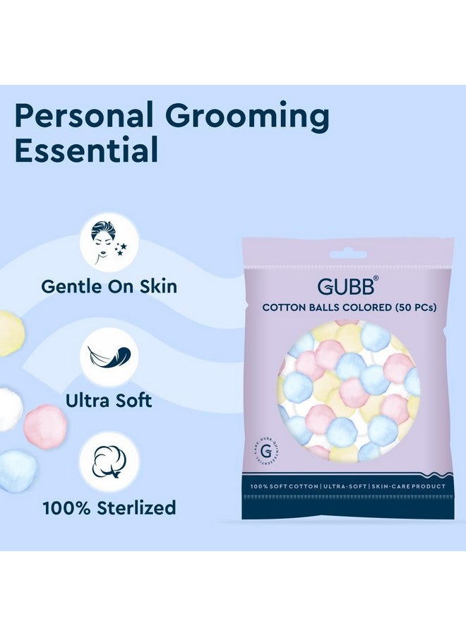 GUBB عبوة من 2 كرات قطنية ناعمة مضادة للحساسية 100% - مناديل مكياج - دوائر قطنية لطيفة وامتصاصها جيد لإزالة المكياج - وسادات تنظيف الوجه مضادة للحساسية - مثالية للبشرة الحساسة - عبوة مريحة من قطعتين - Image 3