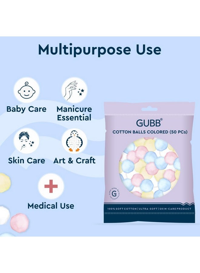 GUBB عبوة من 2 كرات قطنية ناعمة مضادة للحساسية 100% - مناديل مكياج - دوائر قطنية لطيفة وامتصاصها جيد لإزالة المكياج - وسادات تنظيف الوجه مضادة للحساسية - مثالية للبشرة الحساسة - عبوة مريحة من قطعتين - Image 4