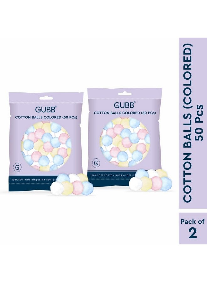 GUBB عبوة من 2 كرات قطنية ناعمة مضادة للحساسية 100% - مناديل مكياج - دوائر قطنية لطيفة وامتصاصها جيد لإزالة المكياج - وسادات تنظيف الوجه مضادة للحساسية - مثالية للبشرة الحساسة - عبوة مريحة من قطعتين - Image 2