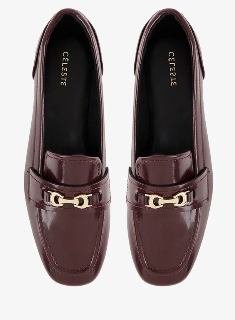 Celeste Women'S Horsebit Detail Slip-On Loafers