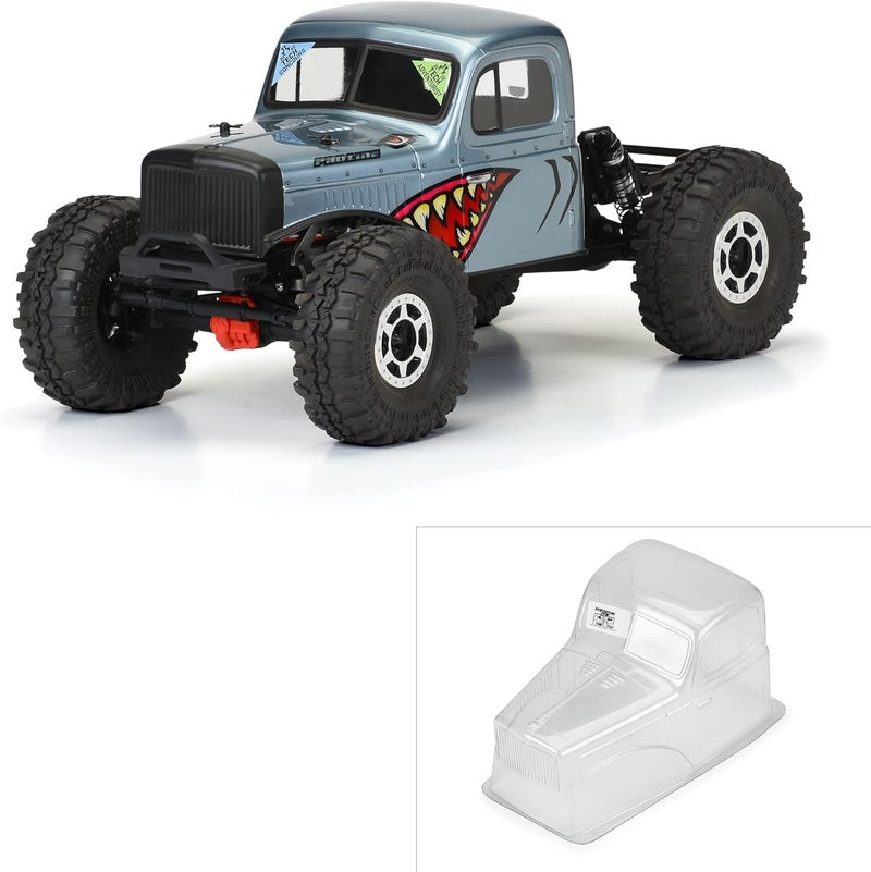 Pro-Line Racing Comp Wagon Cab-Only Clear Body for 12.3" Wheelbase Crawlers - Image 1