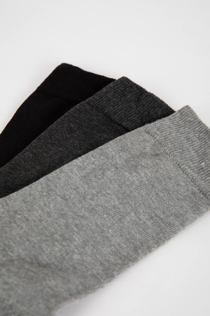 DeFacto Multicolour Men's Cotton 3 pack Long Socks Casual - Image 5