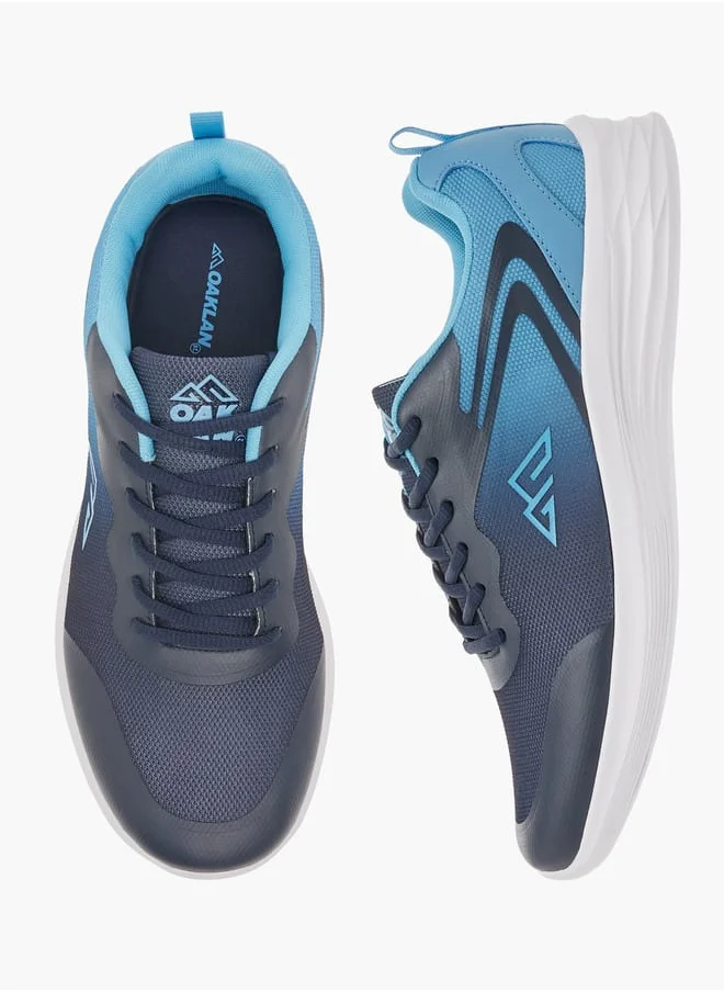 Oaklan by Shoexpress Men by Shoexpress Logo Detail Lace-Up Sports Shoes
