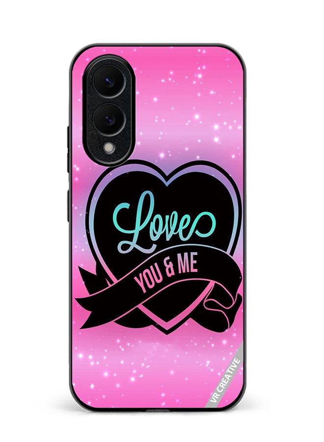 VR CREATIVE Protective Case Cover For Samsung Galaxy S25 Edge Love You And Me Design Multicolour