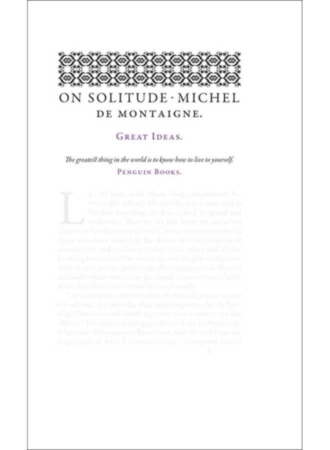 On Solitude - Paperback