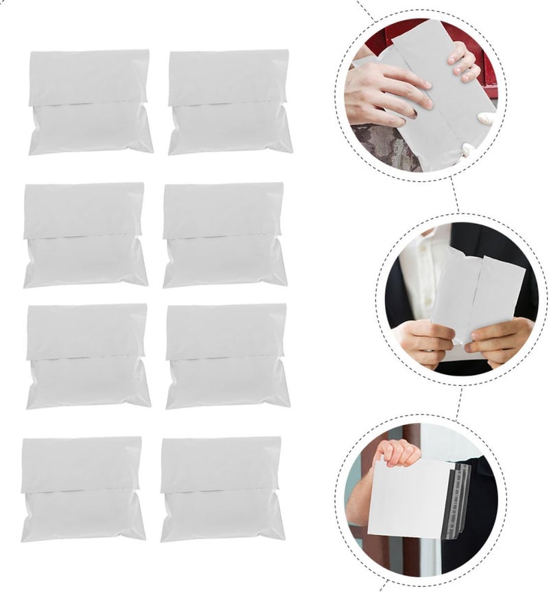 MAGICLULU 100pcs White Waterproof Mailing Pouches 25x30cm Plastic Shipping Bags with Self-seal Adhesive for Courier Packaging and Business Mailers - Image 4