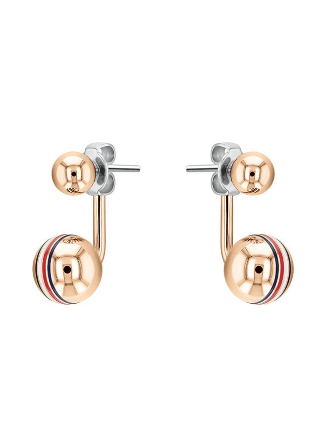 TOMMY HILFIGER Dress Women Ionic Plated Carnation Gold Steel Stud Earrings - 2780494  - Image 1