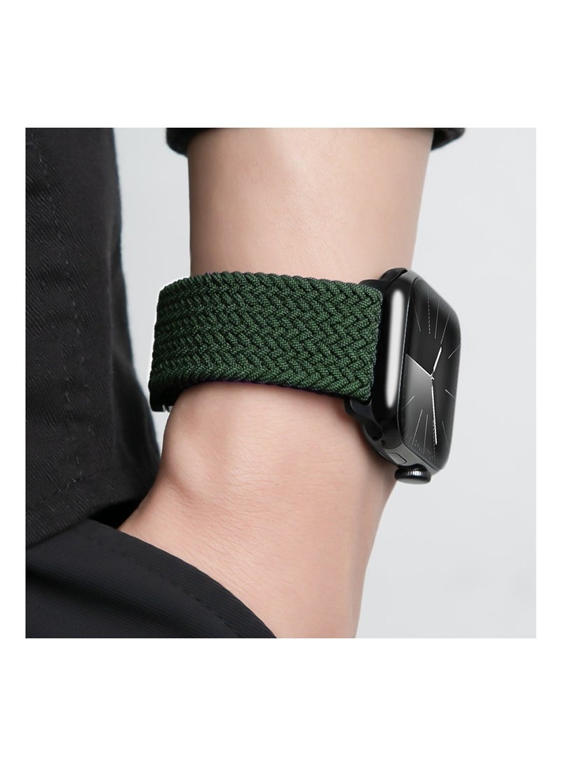 2pcs Pack Braided Magnetic Clasp Band Compatible with Apple Watch, for 44mm 45mm 46mm 49mm, Soft Nylon adjustable Sport Strap for iWatch Series 11 10 9 8 7 6 5 4 3 SE Ultra - Image 5