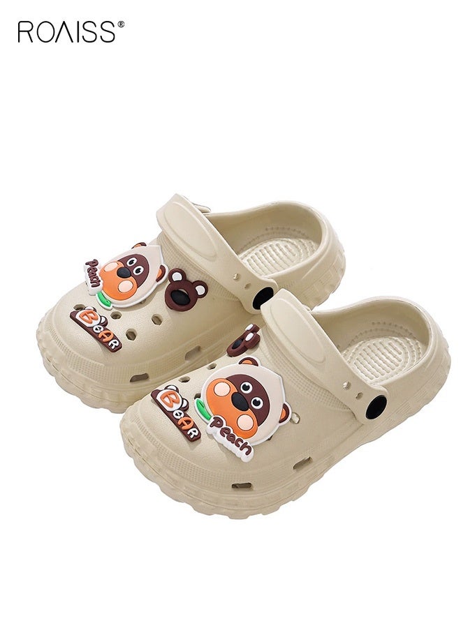 roaiss Kid's Adorable Sandals, Comfort Clogs with EVA Non-slip Sole, Breathable Slippers, Unisex Kids Slip on Slides, Casual Beach Shoes for Kids - Image 1