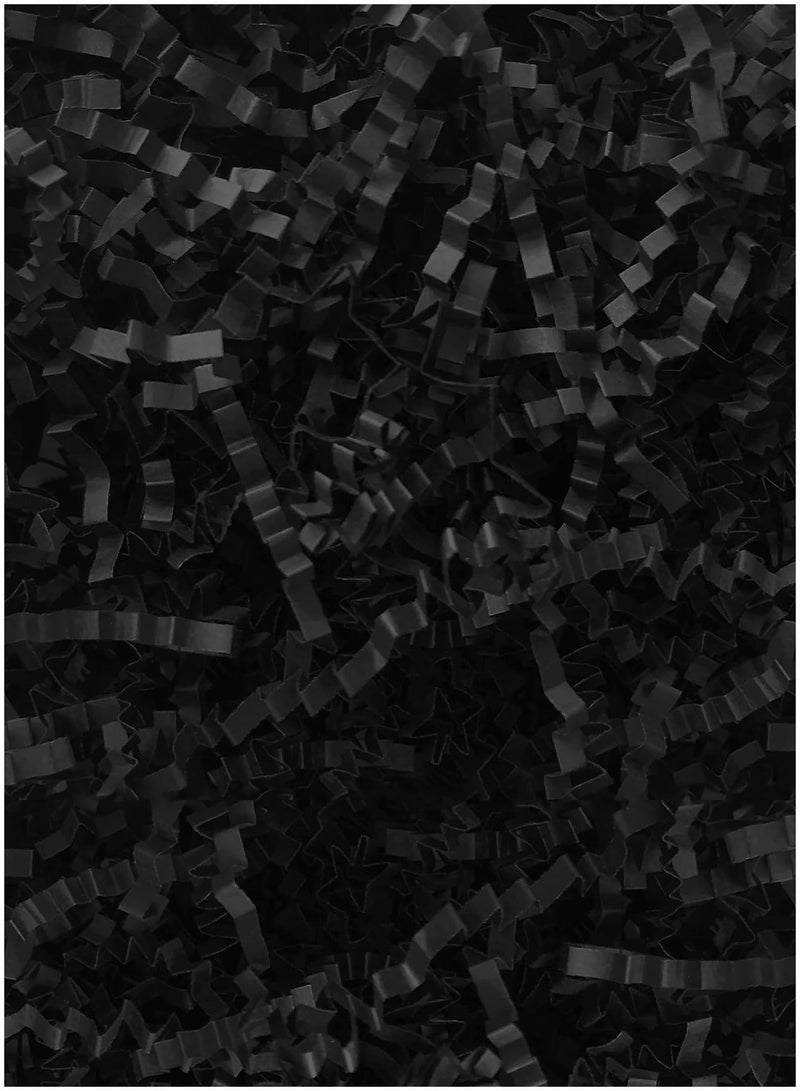 E COMMERCE  BAG E commerce Bag 150 G High Quality And Extra Soft Black Shredded Paper For Gift Box Filling Empty Gift Box Filler Gift Basket Decoration Weeding Gift Decore Crinkle Paper For Gift ,Crinkle Cut Paper ,Paper Grass Paper Shreds - Image 3