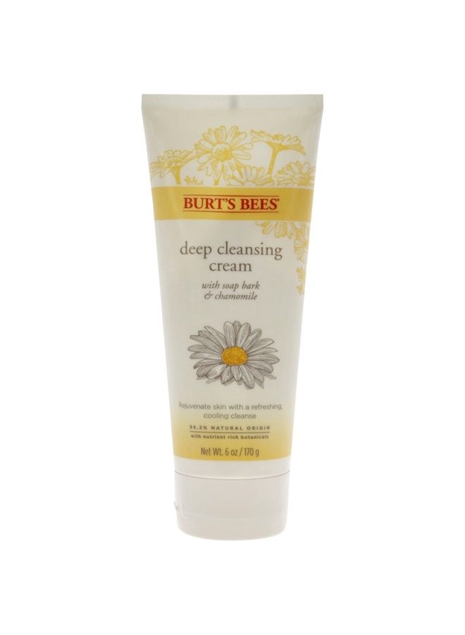 Burt's Bees Soap Bark and Chamomile Deep Cleansing Cream, 6 Ounces - Image 1
