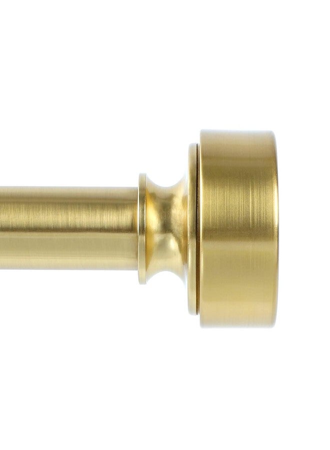hei! dear Gold Curtain Rods for Windows 28 to 48 Inch(2.3-4ft), 1 Inch Diameter Heavy Duty Curtain Rod, Adjustable Decorative Drapery Poles 18-45", Brushed Gold - Image 1
