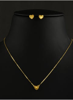 BAFLEH JEWELLERY Adorn Yourself in the Lightest Touch of Pure Gold with Bafleh’s Delicately Designed 22kt Necklace Set 