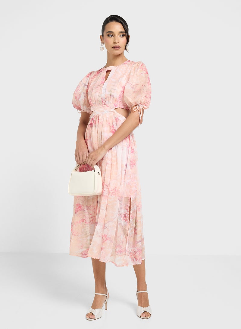 ايلا فستان بطبعة زهور - Image 1