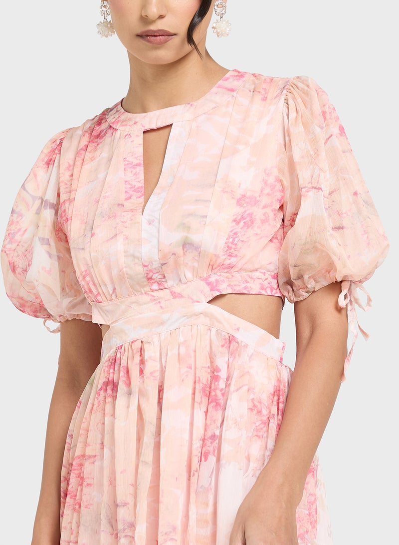 ايلا فستان بطبعة زهور - Image 3