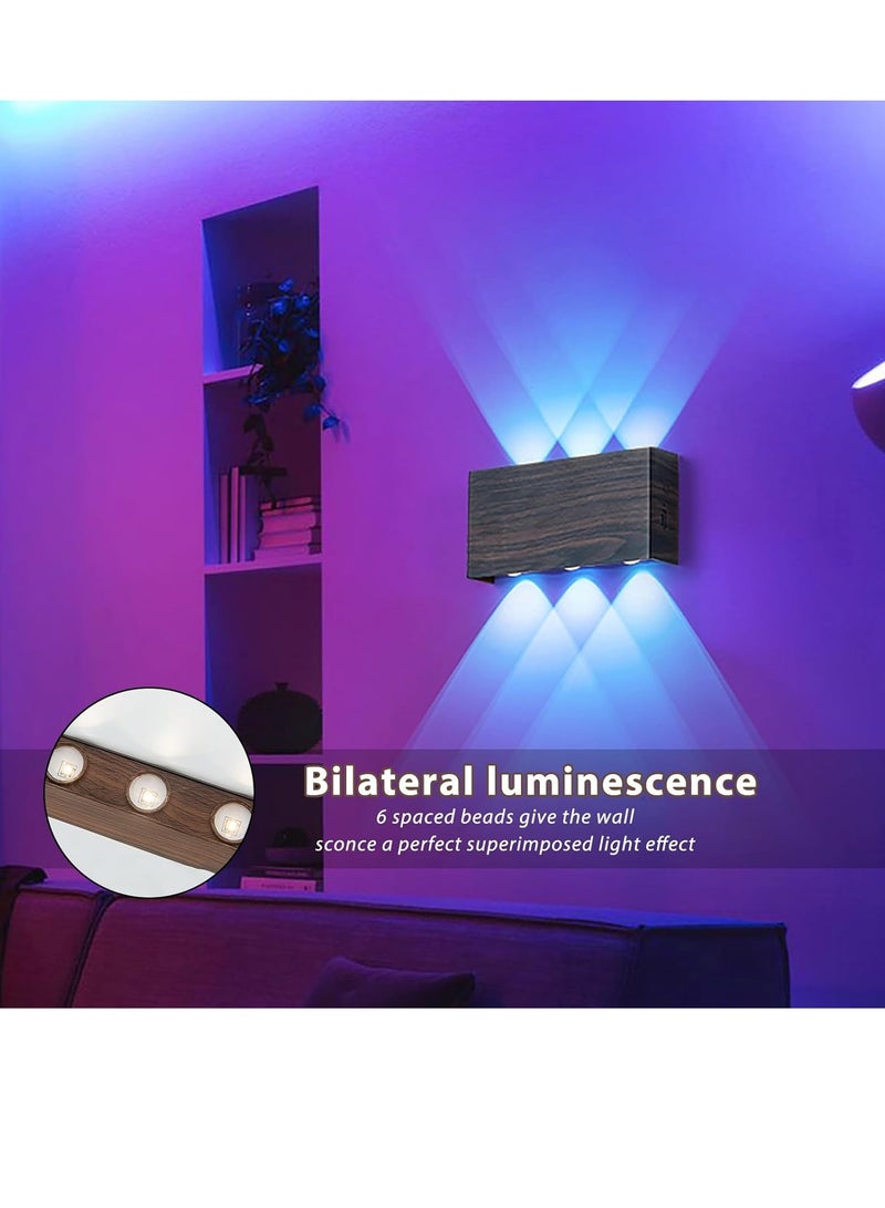 عام اللون RGB بطارية الجدار الخفيفة مع التحكم باللمس التبديل الصمام المغناطيسي بطارية الجدار الخفيفة 5000 ماه لاسلكية الجدار الخفيفة مثالية لغرف نوم مدخل العلية - Image 2