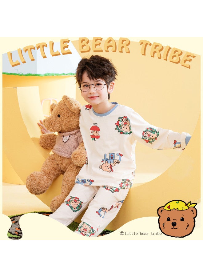Fenton long Sleeve Round Neck Pullover Homewear Pajama Set For Boys In Spring/autumn - Image 2