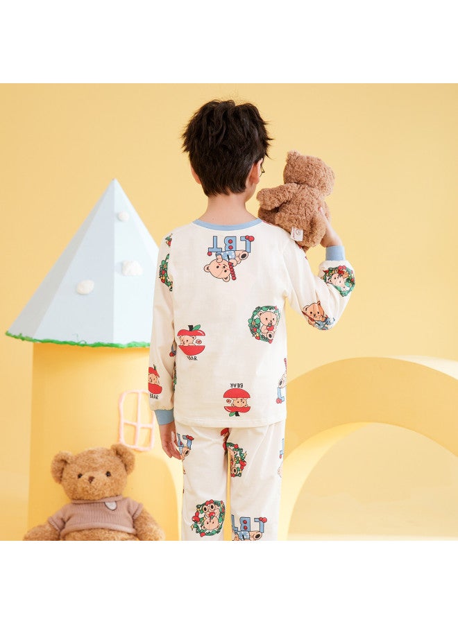 Fenton long Sleeve Round Neck Pullover Homewear Pajama Set For Boys In Spring/autumn - Image 3