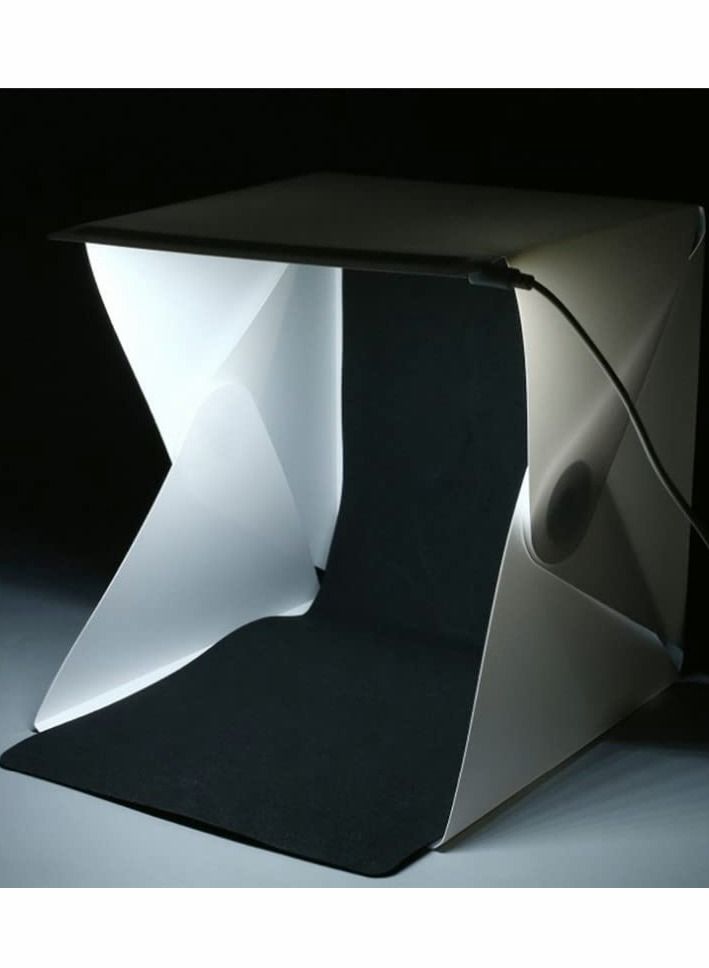 Excefore Portable Photo Studio Light Box with Lights, 20 * 20 * 20cm Folding Photography Light Tent Kit with LED Light and 6 Kinds Color Backgrounds  - Image 3