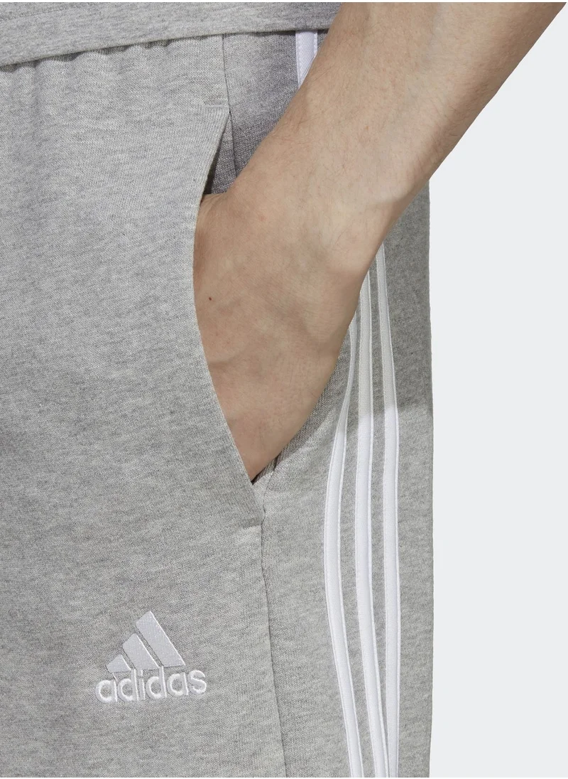 Adidas 3 Stripe Essential French Terry Shorts