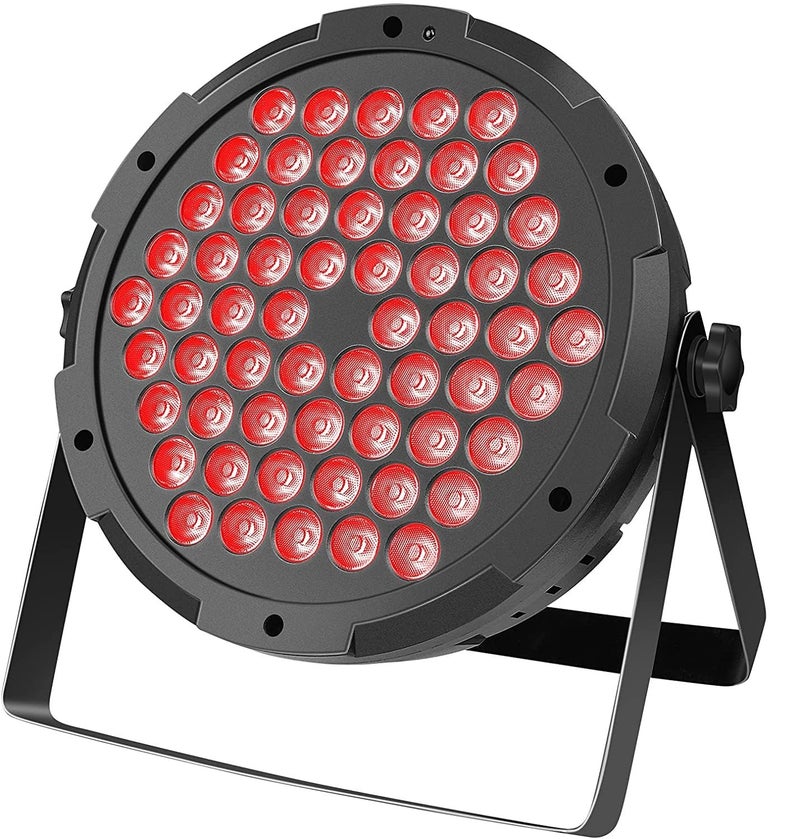 MLD MLD Flat Slim 60 LEDs Par Light RGB Stage Wash Lights Led Stage Lighting Super Bright DMX 512 for Bar Party Wedding Disco Club Shows Recording Studio Size 60 Ledcolour RGB Pack of 1  - Image 1