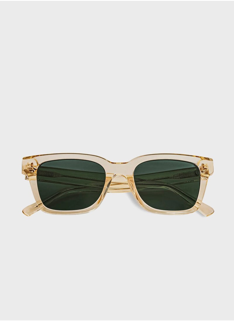 MESSYWEEKEND - Champagne Dean Wayfarers Sunglasses - Image 1