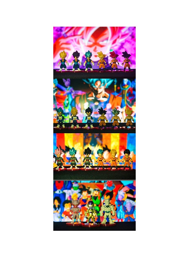 21-Piece Dragon Ball Z Anime Action Figure Toy Set Multicolored 3+ Years 20x5x7cm - Image 4