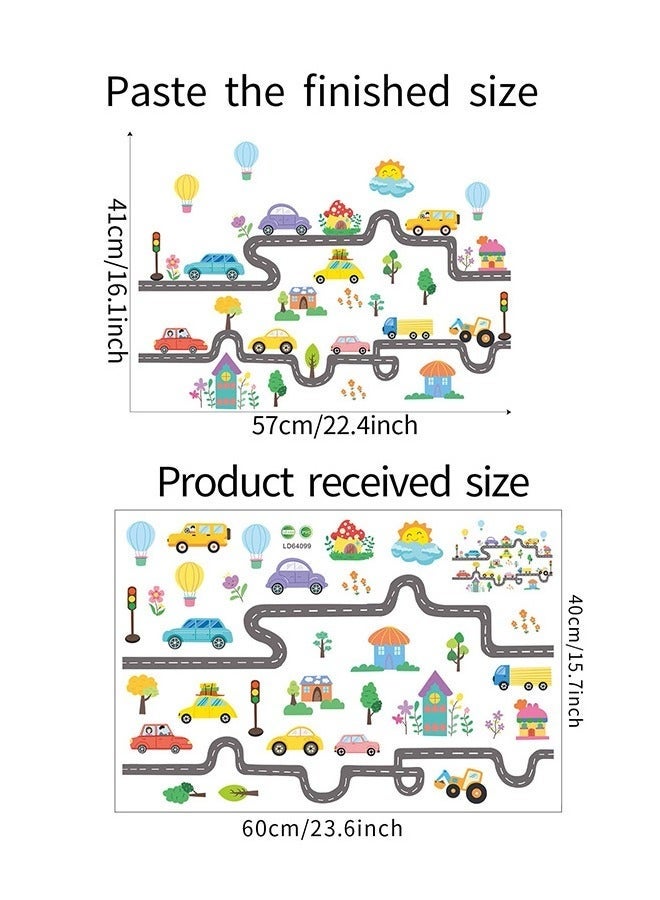 منزل الغابة ملصقات جدارية لغرفة نوم الأطفال بتصميم سيارة نقل وروضة أطفال وزينة المناظر الطبيعية - Image 2